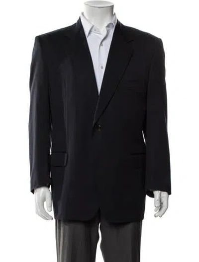 Pre-owned Dunhill Virgin Wool Blazer In Blue