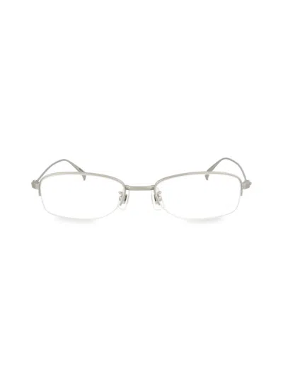 Dunhill Women's 54mm Rectangle Eyeglasses In Metallic