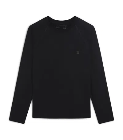 Dunhill Wool Athluxury Long-sleeve T-shirt In Black