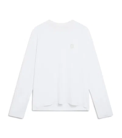 Dunhill Wool Athluxury Long-sleeve T-shirt In White