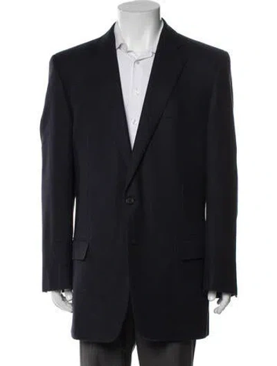 Pre-owned Dunhill Wool Blazer In Blue