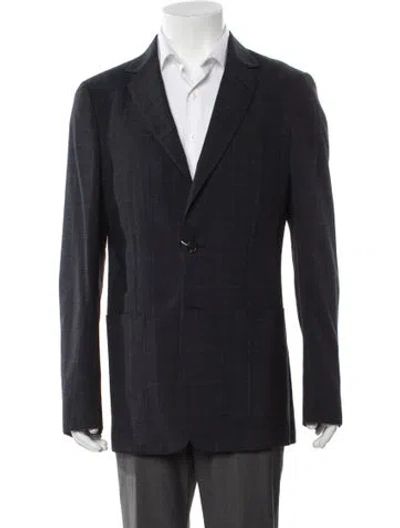 Pre-owned Dunhill Wool Blazer In Blue