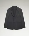 Dunhill Wool Blend Travel Jacket In Blue