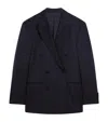 Dunhill Wool-cashmere Evening Suit Jacket In Blue