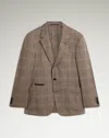 Dunhill Wool Cashmere Glen Check Bourdon Sports Coat In Brown