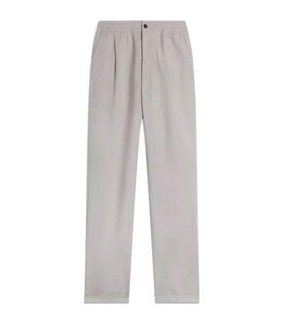 Dunhill Wool Casual Trousers In Grey