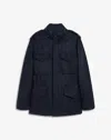DUNHILL WOOL CHECK FIELD JACKET WITH DETACHABLE LINER