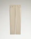 Dunhill Wool Cotton Denim 5 Pocket Trousers In White