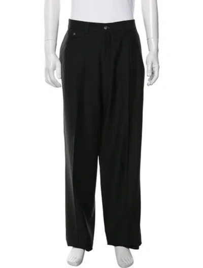 Pre-owned Dunhill Wool Dress Pants In Black