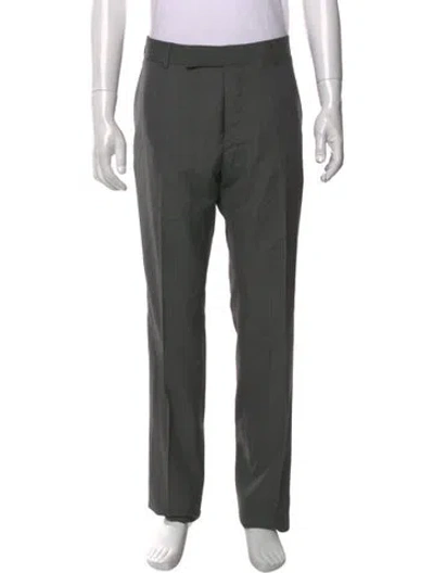 Pre-owned Dunhill Wool Dress Pants In Grey