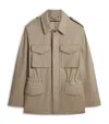 Dunhill Wool Field Jacket In Brown
