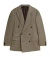 Dunhill Wool Glen Check Bourdon Blazer In Brown