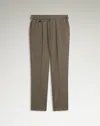 Dunhill Wool Glen Check Double Pleated Trousers In Animal Print