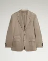 Dunhill Wool Herringbone Flannel Bourdon Jacket In Sand