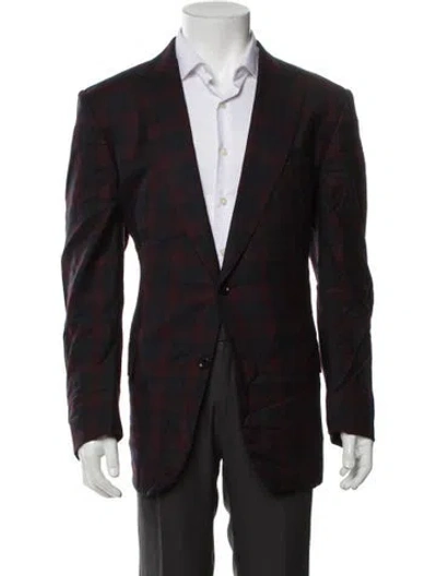 Pre-owned Dunhill Wool Moto Jacket In Black