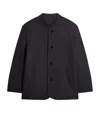 Dunhill Wool Reversible Double-faced Driving Jacket In Black