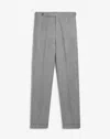 DUNHILL WOOL SHARKSKIN FLAT FRONT TROUSER