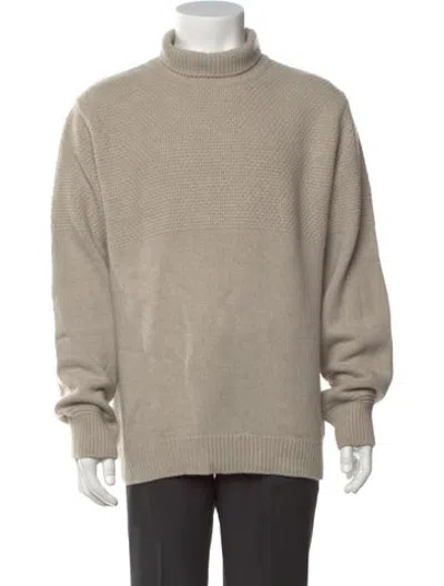 Pre-owned Dunhill Wool Turtleneck Pullover In Grey