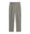Dunhill Wool Tweed Donegal Travel Trousers In Gray