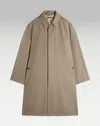 Dunhill Wool Twill Car Coat In Brown