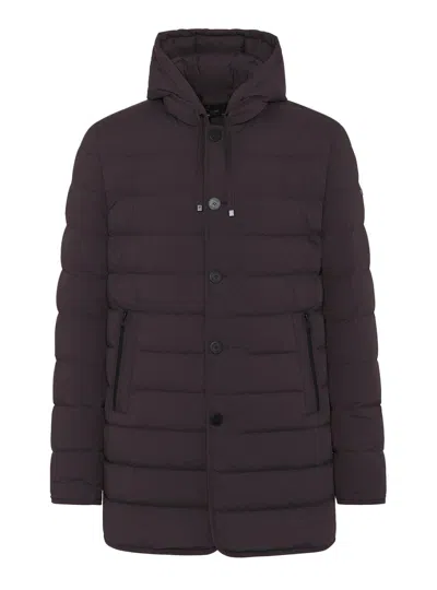 Duno - Coat With Hanging Hood In Pium Loft Hoody Lico 280