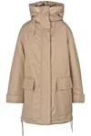 Duno Kaya Camel Reversible Parka In Nocciola