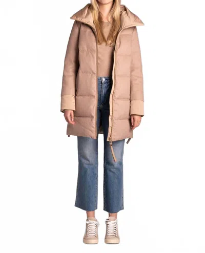 Duno Adriel Winter Jacket In Light Camel In Nude