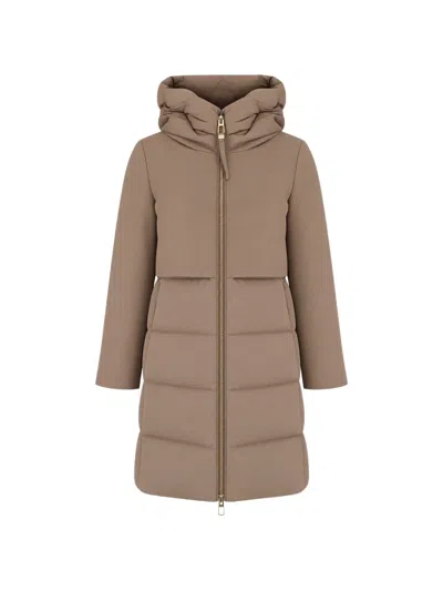 Duno Ballon X Hooded Quilted Jacket In Brown