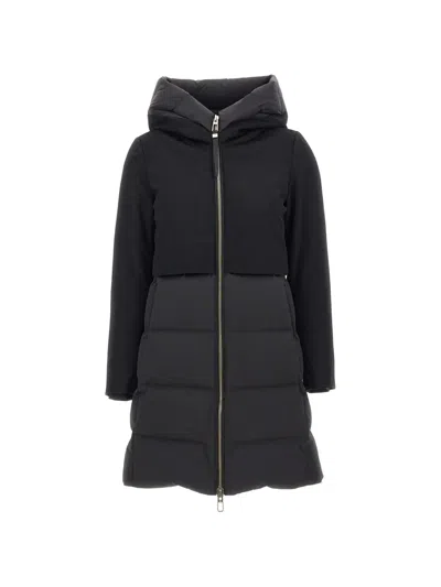Duno Balloon Prato Mestre Hooded Padded Coat In Schwarz