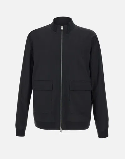 DUNO DUNO BLACK STRETCH WOOL JACKET