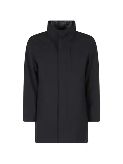 Duno Blake High-neck Coat In Black