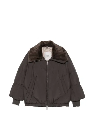 Duno Celia Quilted Jacket In Brown