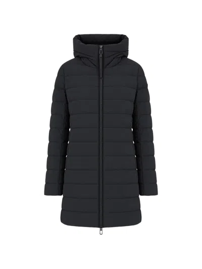 Duno Cellini Quilted Hooded Jacket In Blue