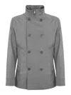 Duno Tauris Double-breasted Jacket In Gray