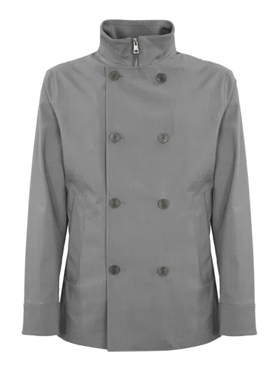 Duno Tauris Double-breasted Jacket In Gray