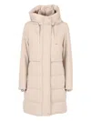 Duno Charlene Hooded Coat In Neutral
