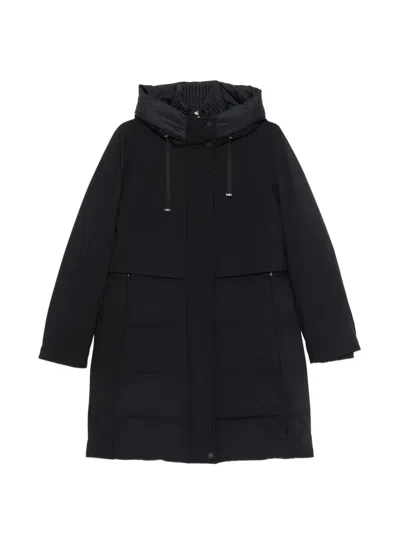 Duno Charlene Hooded Padded Coat In Black
