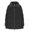 Duno Glossy Black Down Jacket In Black