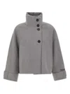 Duno Dafne Mélange-effect Jacket In Gray