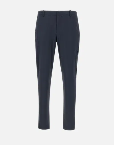 DUNO DUNO DOLPH TREVI BLUE SLIM TROUSERS