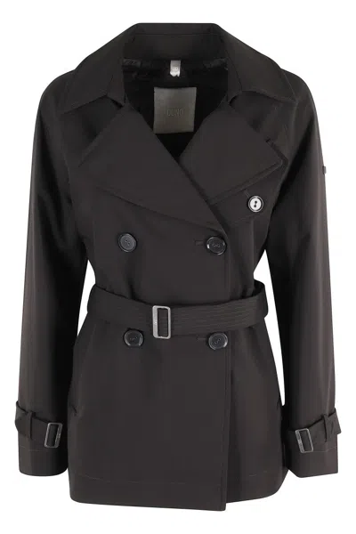 DUNO DOUBLE-BREASTED STRUCTURED JACKET WITH WAIST BELT
