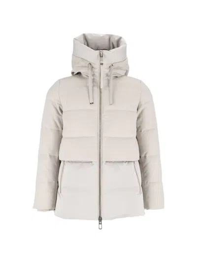 Duno Down Jacket With Hood  In White