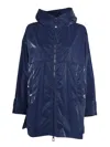 Duno Eden Blue Trench Coat In Blue