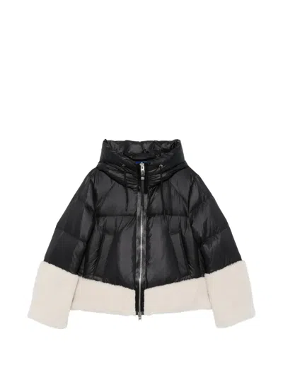 Duno Fleece-trim Puffer Jacket In Multi
