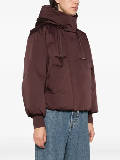 Duno Giada Hooded Padded Jacket In Brown