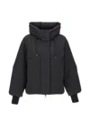 Duno Giada Mestre Oversized Drawstring-hood Down Jacket In Black