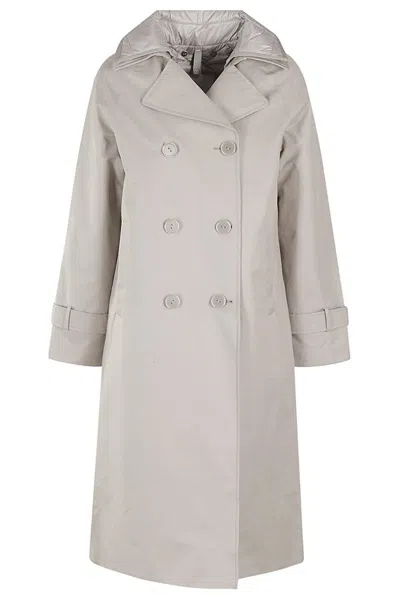Duno Glenda Brenda Light Grey Trench Coat In Gray