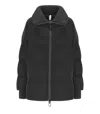 Duno Glossy Black Down Jacket In Black