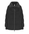 Duno Glossy Black Down Jacket In Black