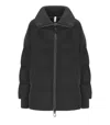 Duno Glossy Black Down Jacket In Black